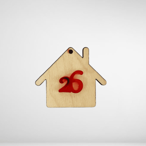 Ξύλινο στοιχείο σπίτι με plexiglass 26