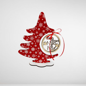 Χριστουγεννιάτικο διακοσμητικό δεντράκι με κρεμαστή μπάλα