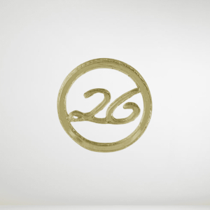 Στρογγυλό διάτρητο  26 χρυσό 2,5χ2,5