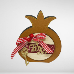 Επιτραπέζιο ρόδι με ευχή τύχη