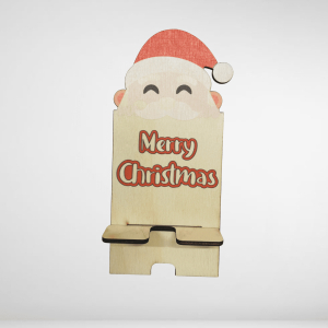 Ξύλινη βάση κινητού με άγιο Βασίλη