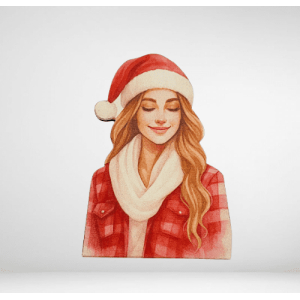 Ξύλινη φιγούρα κοπέλα 7 cm