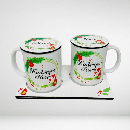 Circle-Flower-Natural-Brand-Logo-23 Κούπα καλύτερος νονός-καλύτερη νονά σετ με δισκάκι σουβέρ - Image 1