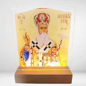 Φωτιστικό plexiglass Άγιος Νεκτάριος