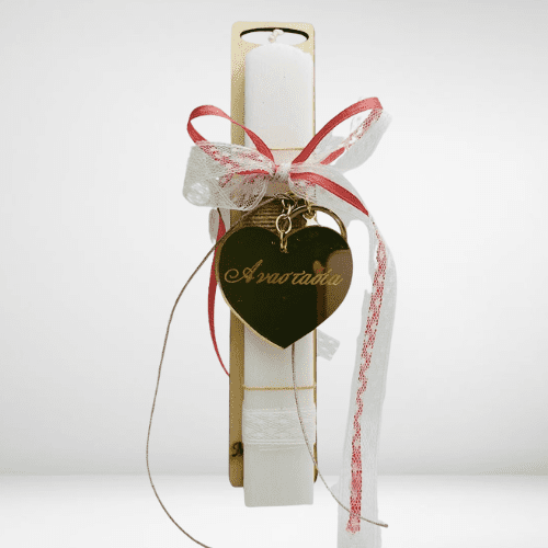 Circle-Flower-Natural-Brand-Logo-35-1 Λαμπάδα με μπρελόκ καρδιά Plexiglass με όνομα - Image 1