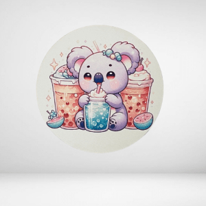 Ξύλινη Φιγούρα στρογγυλό cute koala