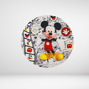 Ξύλινη Φιγούρα στρογγυλό Μίκι