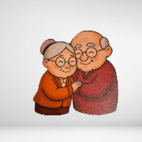 Circle-Flower-Natural-Brand-Logo-7-1 Ξύλινη φιγούρα παππούς-γιαγιά 7 cm - Image 1